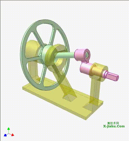摆盘机构4 Wobbling disk mechanism 4