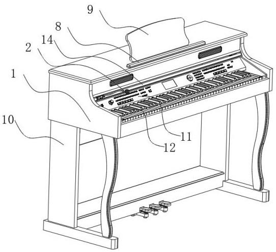 一种连麦的电钢琴的制作方法