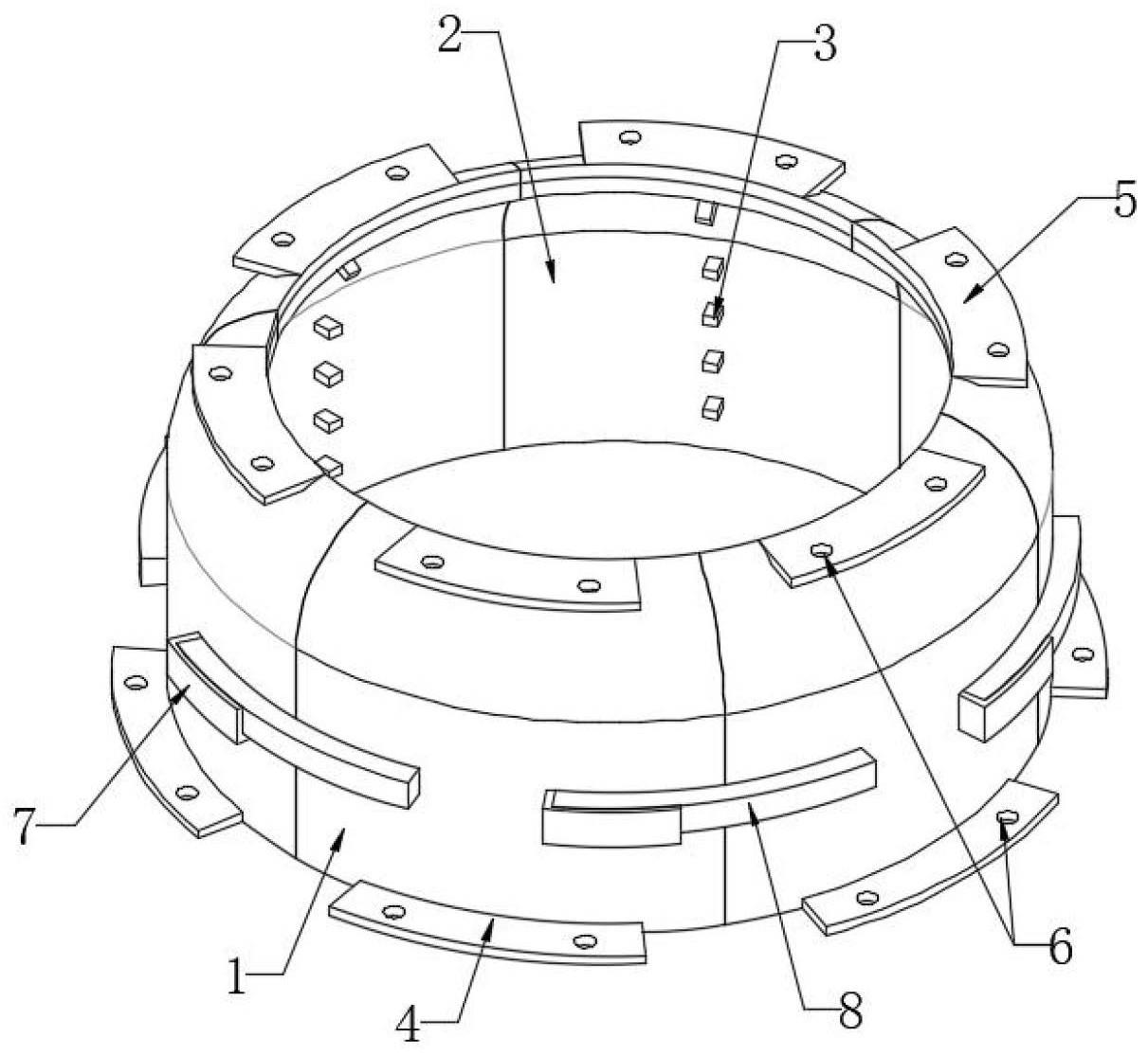 一种外循环立磨用具有打散功能的挡料圈的制作方法