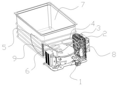 一种车载冰箱的减振导冷管结构的制作方法