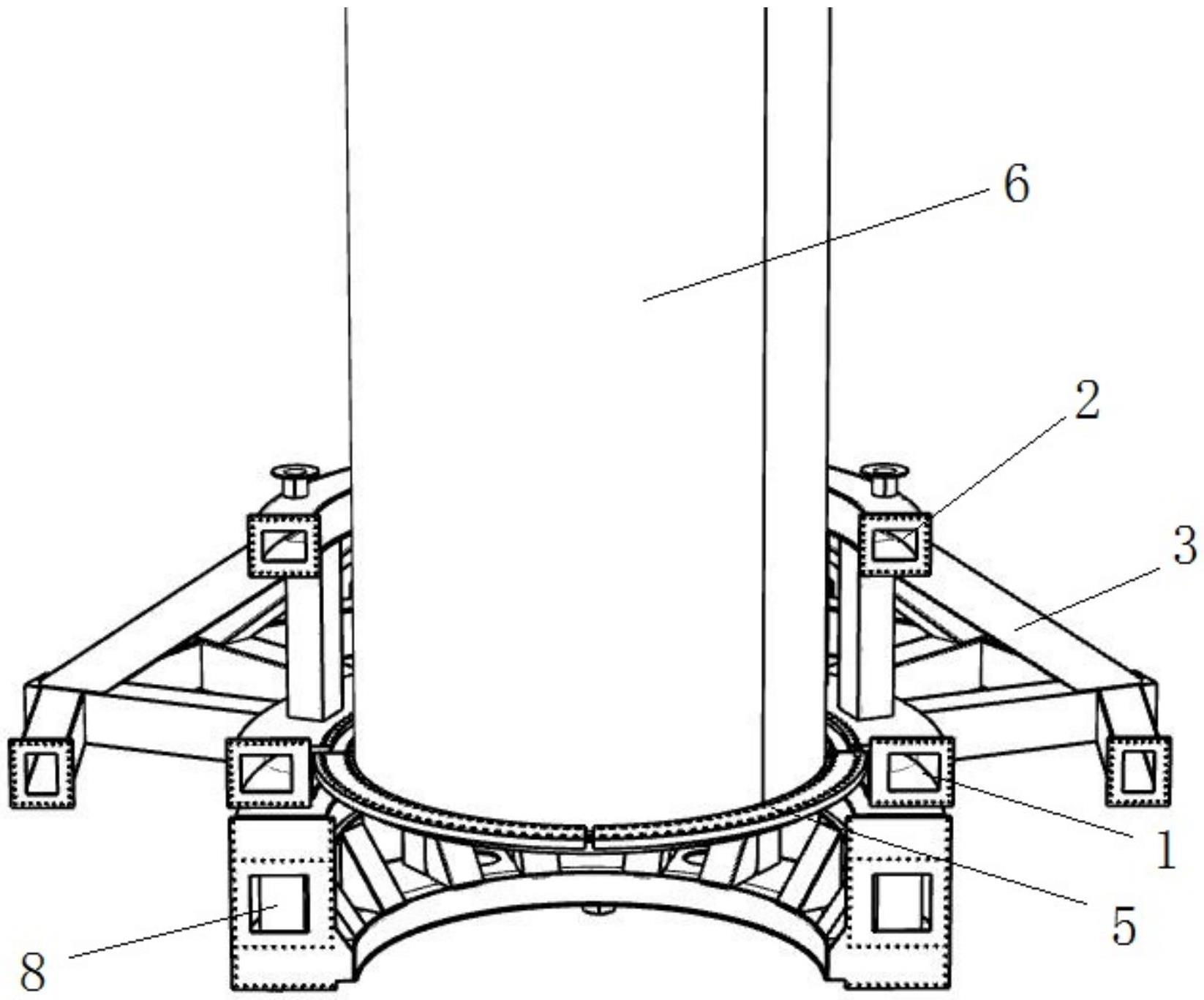 高兼容性风机塔筒安装底座的制作方法