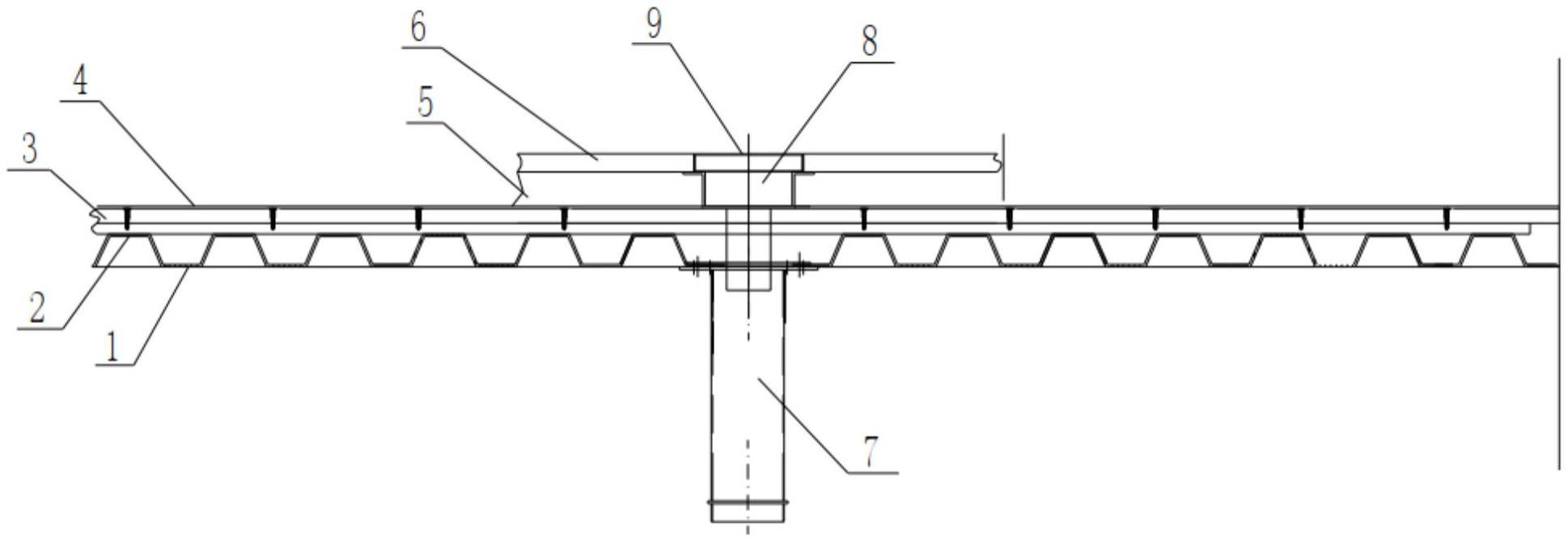一种铁路餐车防水防滑型厨房地板结构的制作方法