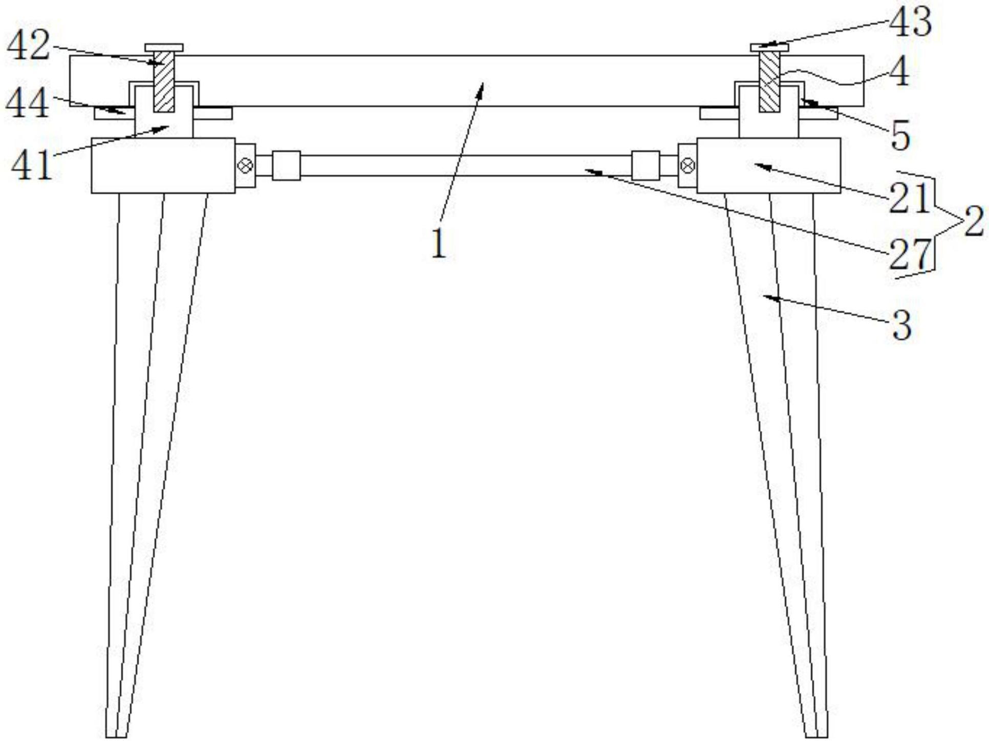 一种办公桌桌架连接结构的制作方法