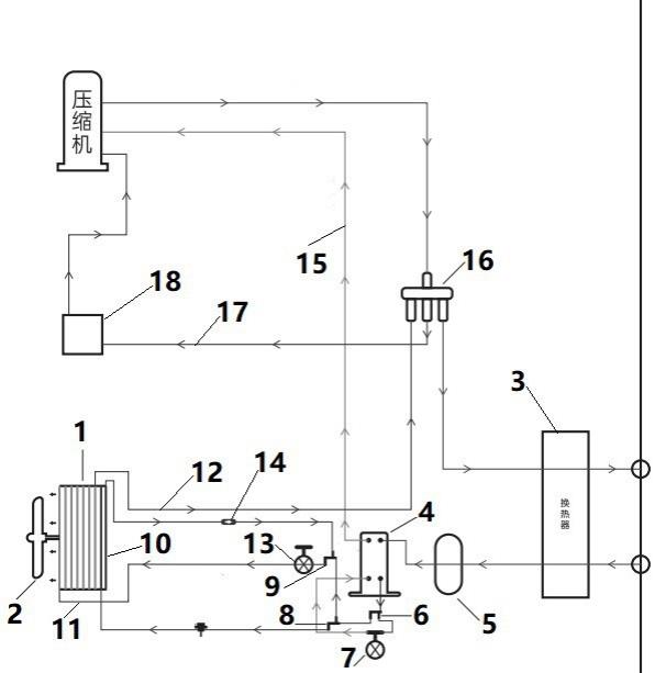 一种空气能热泵系统的蒸发器除霜装置的制作方法