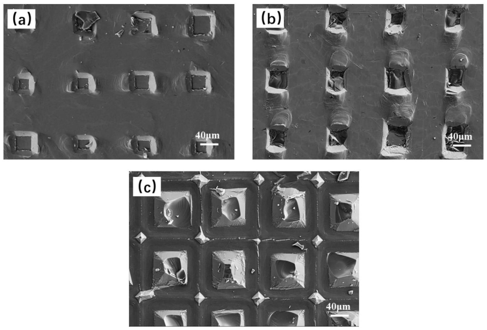 一种倒金字塔微米结构及其在TC4钛合金表面精确制备方法